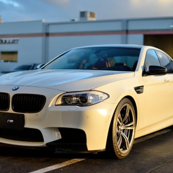 Bullet Performance - F10 M5 sitting in the lot as the sun goes down - Auto Repair Near Me - Costa Mesa, California Bullet Performance - F10 M5 sitting in the lot as the sun goes down - Auto Repair Near Me - Costa Mesa, California