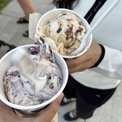 Cullens Ice Cream on the River - M. Island & blueberry cone crumble