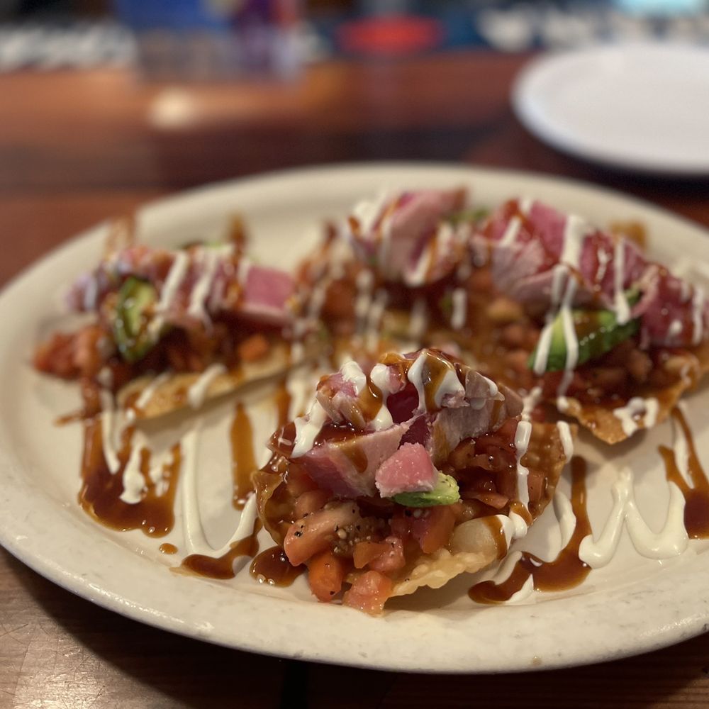 Whaley's - Ahi sushi nachos - Bars Near Me - Edisto Island, South Carolina Whaley's - Ahi sushi nachos - Bars Near Me - Edisto Island, South Carolina