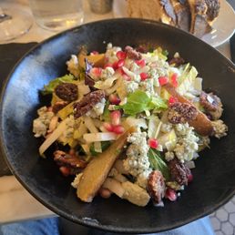 Enliven, blue cheese and pear salad.