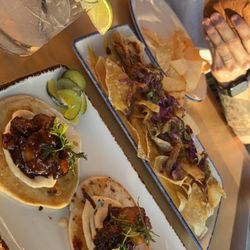 Eighteen85 Rooftop Bar & Kitchen by Hotel Indigo - Brisket tacos and bbq nachos