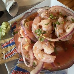 Ceviche camarón  lo mejor