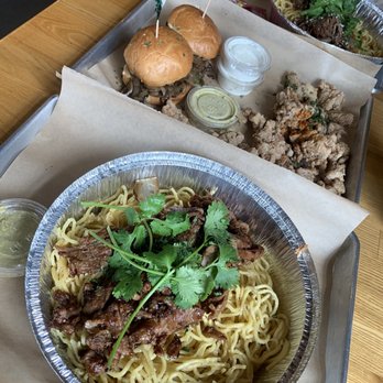 Nguyen's Kitchen - my garlic noodle (pork) and bulgogi for my bro. I like the garlic noodle - Vietnamese Near Me - South Gate, California Nguyen's Kitchen - my garlic noodle (pork) and bulgogi for my bro. I like the garlic noodle - Vietnamese Near Me - South Gate, California