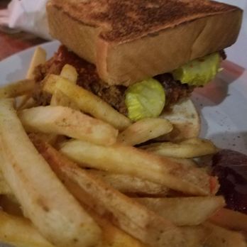 Puckett's Restaurant - Hot chicken sandwhich- it was ok - Barbeque Near Me - Murfreesboro, Tennessee Puckett's Restaurant - Hot chicken sandwhich- it was ok - Barbeque Near Me - Murfreesboro, Tennessee
