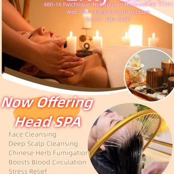 Lilly Spa - Head Spa, Scalp deep cleansing, Scalp massage, Face cleansing, Face mask, Eye mask, Chinese herb fumigation system and more - Massage Near Me - Holbrook, New York Lilly Spa - Head Spa, Scalp deep cleansing, Scalp massage, Face cleansing, Face mask, Eye mask, Chinese herb fumigation system and more - Massage Near Me - Holbrook, New York
