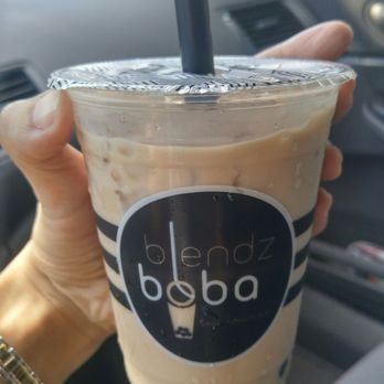 Blendz Boba Tea Lounge - This is the boba milk tea. The tea was premade so I couldn't adjust the sweetness. That was kind of a bummer. I've had better... - Desserts Near Me - Glendale, Arizona Blendz Boba Tea Lounge - This is the boba milk tea. The tea was premade so I couldn't adjust the sweetness. That was kind of a bummer. I've had better... - Desserts Near Me - Glendale, Arizona