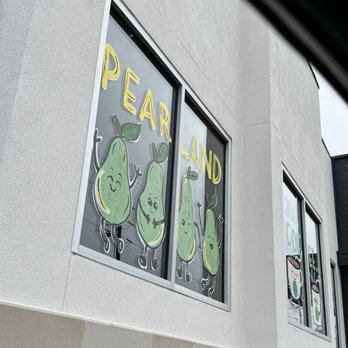 Starbucks - pears in a window of a coffee shop - Coffee & Tea Near Me - Pearland, Texas