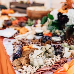Sabores Catering - We try to feature local ingredients in all of our grazing tables.  Whether it be breads, cheeses, nuts or even honey as shown here.