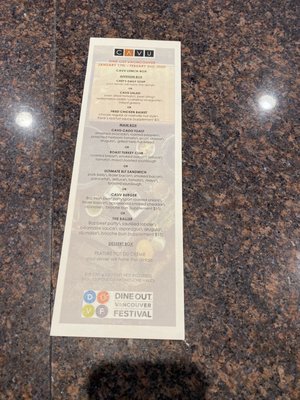 Menu photo 3 CAVU Kitchen Bar Richmond, BC