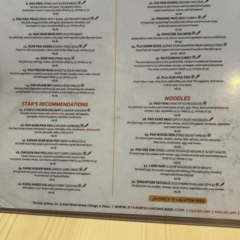 Star of Siam - Menu - Thai Near Me - Chicago, Illinois Star of Siam - Menu - Thai Near Me - Chicago, Illinois