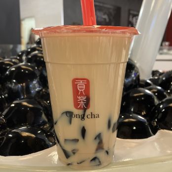 Gong Cha - Medium milk tea with herbal jelly $5.75+tax - Bubble Tea Near Me - East Rutherford, New Jersey Gong Cha - Medium milk tea with herbal jelly $5.75+tax - Bubble Tea Near Me - East Rutherford, New Jersey