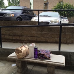 Gastroenterology Diagnostic Center - Sitting area outside facing the parking lot.