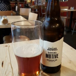 One of the bottle beers. No ale on tap but some European blondes and regular lager options. One of the bottle beers. No ale on tap but some European blondes and regular lager options.