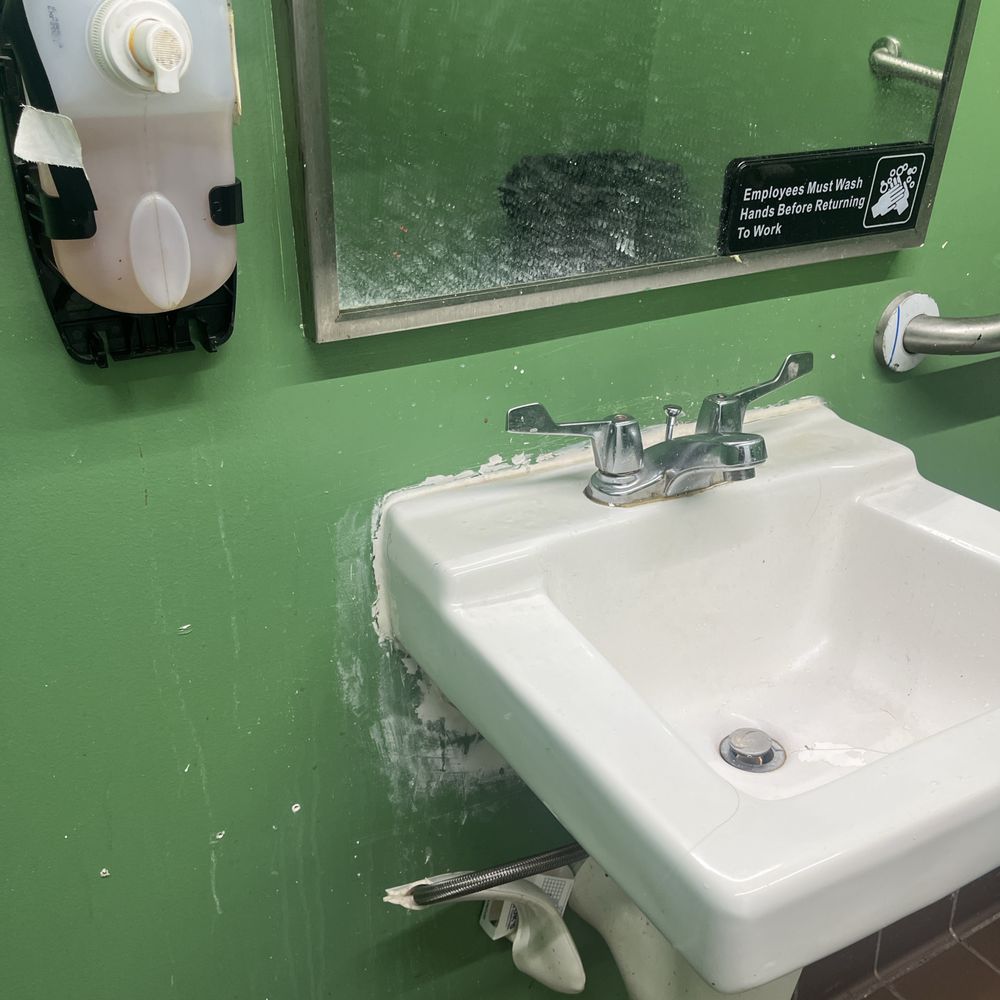 AZ pizza - Dirty sink mirror and soap Dispenser? - Pizza Near Me - Marietta, Georgia AZ pizza - Dirty sink mirror and soap Dispenser? - Pizza Near Me - Marietta, Georgia