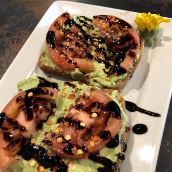 Five07 Coffee Bar and Eatery - Avocado toast on gluten free bread with added tomatoes and balsamic glaze - Coffee & Tea Near Me - Thousand Oaks, California Five07 Coffee Bar and Eatery - Avocado toast on gluten free bread with added tomatoes and balsamic glaze - Coffee & Tea Near Me - Thousand Oaks, California
