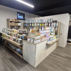 Rear coffee counter