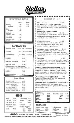 Menu photo 6 Stella's Baseball Batting Range Lyons, IL Menu photo 6 Stella's Baseball Batting Range Lyons, IL
