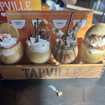 Tapville Social - Iced coffee flight - Desserts Near Me - Pittsburgh, Pennsylvania