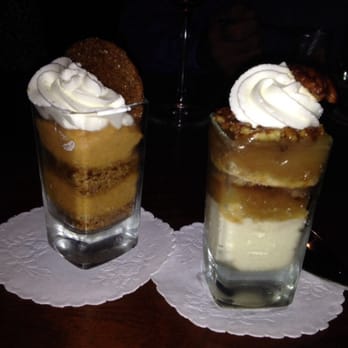 Seasons 52 - Mini Indulgences! Carrot Cake on the left and the Pecan Pie on the right. Not both mine! I'll remedy that next visit, though... - New American Near Me - Memphis, Tennessee Seasons 52 - Mini Indulgences! Carrot Cake on the left and the Pecan Pie on the right. Not both mine! I'll remedy that next visit, though... - New American Near Me - Memphis, Tennessee