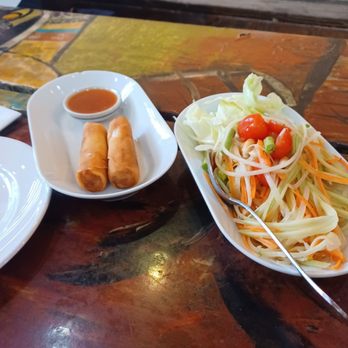 Lung Yai Thai Tapas - Crispy Spring Rolls and Somtam(papaya salad) - Tapas/Small Plates Near Me - Miami, Florida Lung Yai Thai Tapas - Crispy Spring Rolls and Somtam(papaya salad) - Tapas/Small Plates Near Me - Miami, Florida