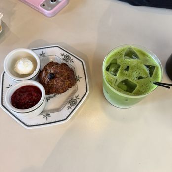 Xiao Ye - Blueberry Biscuit w Iced Matcha - New American Near Me - Portland, Oregon Xiao Ye - Blueberry Biscuit w Iced Matcha - New American Near Me - Portland, Oregon