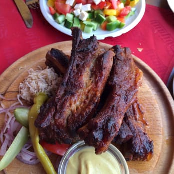 Baráčnická rychta - Braised ribs and Sopsky Insalat - Pubs Near Me - Prague, Puerto Rico Baráčnická rychta - Braised ribs and Sopsky Insalat - Pubs Near Me - Prague, Puerto Rico