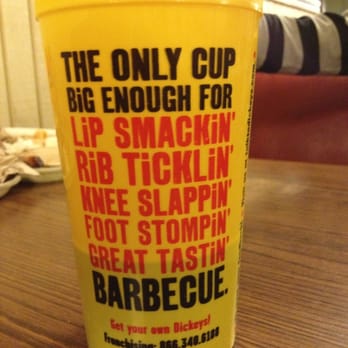 Dickey's Barbecue Pit - Backside of large soda - Barbeque Near Me - Dallas, Texas Dickey's Barbecue Pit - Backside of large soda - Barbeque Near Me - Dallas, Texas
