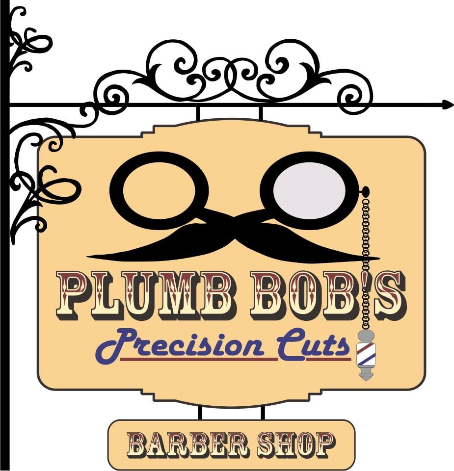 Plumb Bob's Precision Cuts Logo