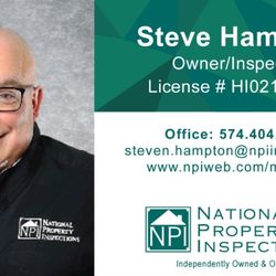 Steven Hampton - National Property Inspections - Business card
