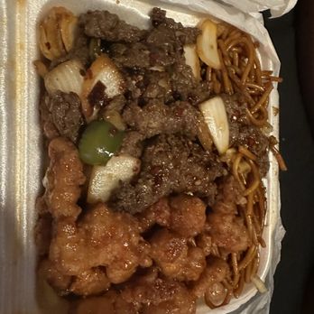 China Bull Express - Mongolian beef, noodles, orange chicken /Combo 2 - Chinese Near Me - Pantego, Texas