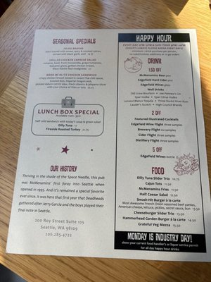 Menu photo 2 McMenamins Queen Anne Seattle, WA Menu photo 2 McMenamins Queen Anne Seattle, WA