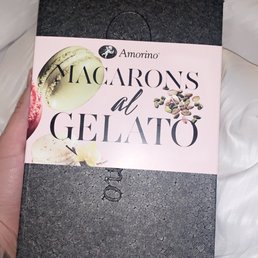 UberEats combo ice cream and macaroons