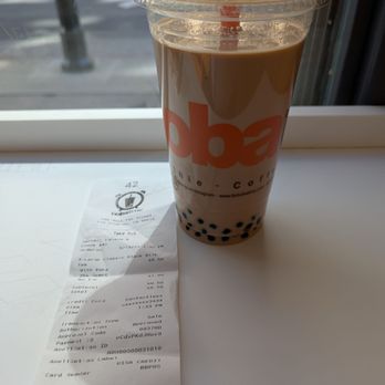 It's Boba Time-DTLA - Extra large black milk tea with no ice (it was a full cup when I got it) + extra charge for no ice. - Coffee & Tea Near Me - Los Angeles, California