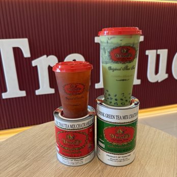ChaTraMue Original Thai Tea - Sour plum and green Thai tea - Bubble Tea Near Me - Rosemead, California