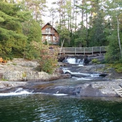 Laurentian Lodge - One of the nicest cabins (spots) on the property. Overlooking the falls.