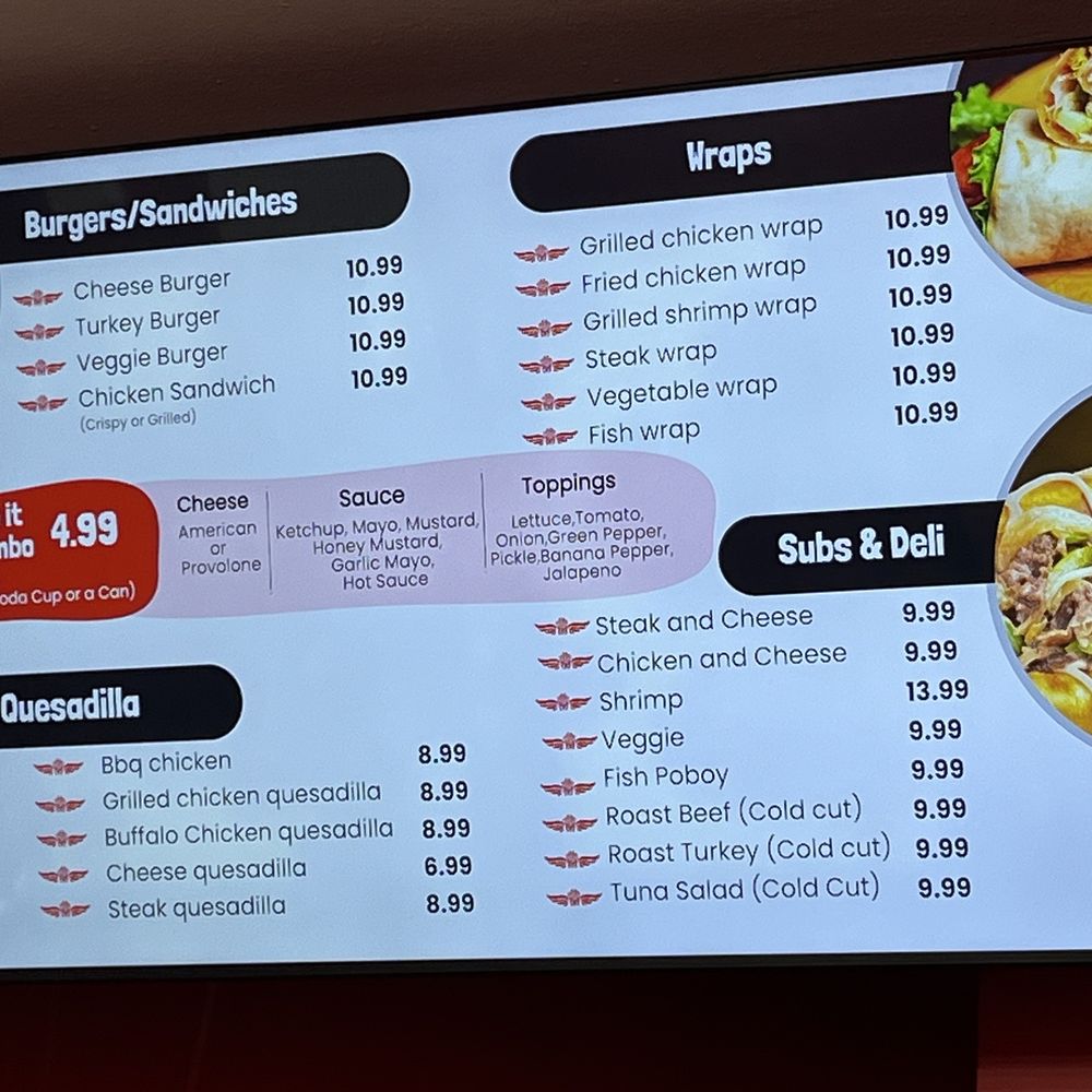 Fried and Fries - a menu for a fast food restaurant - Chicken Wings Near Me - Towson, Maryland Fried and Fries - a menu for a fast food restaurant - Chicken Wings Near Me - Towson, Maryland