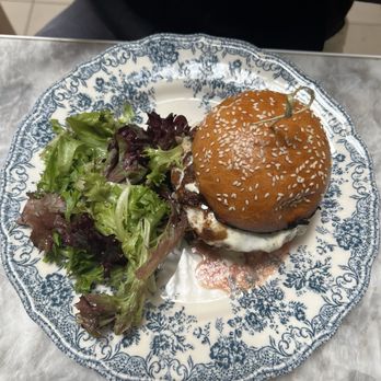Oh La La - French onion sandwich. Salad was way too salty! - Bakeries Near Me - Pasadena, California