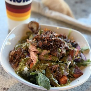Jacks Urban Eats - Steak chimichurri Chimichurri Steak Bowl - New! - American Near Me - Sacramento, California Jacks Urban Eats - Steak chimichurri Chimichurri Steak Bowl - New! - American Near Me - Sacramento, California