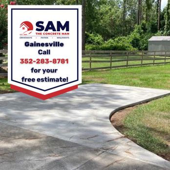 Sam The Concrete Man Gainesville - Concrete Driveway Extension - Masonry/Concrete Near Me Sam The Concrete Man Gainesville - Concrete Driveway Extension - Masonry/Concrete Near Me