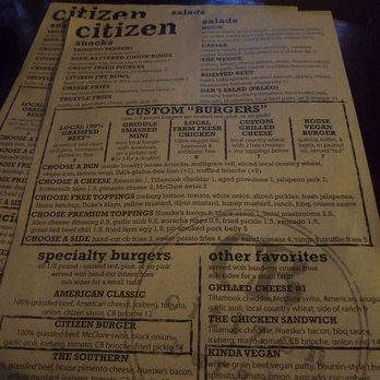 Citizen Burger Bar - Late dinner - Burgers Near Me - Charlottesville, Virginia