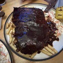The Plough Inn - Ribs and chips