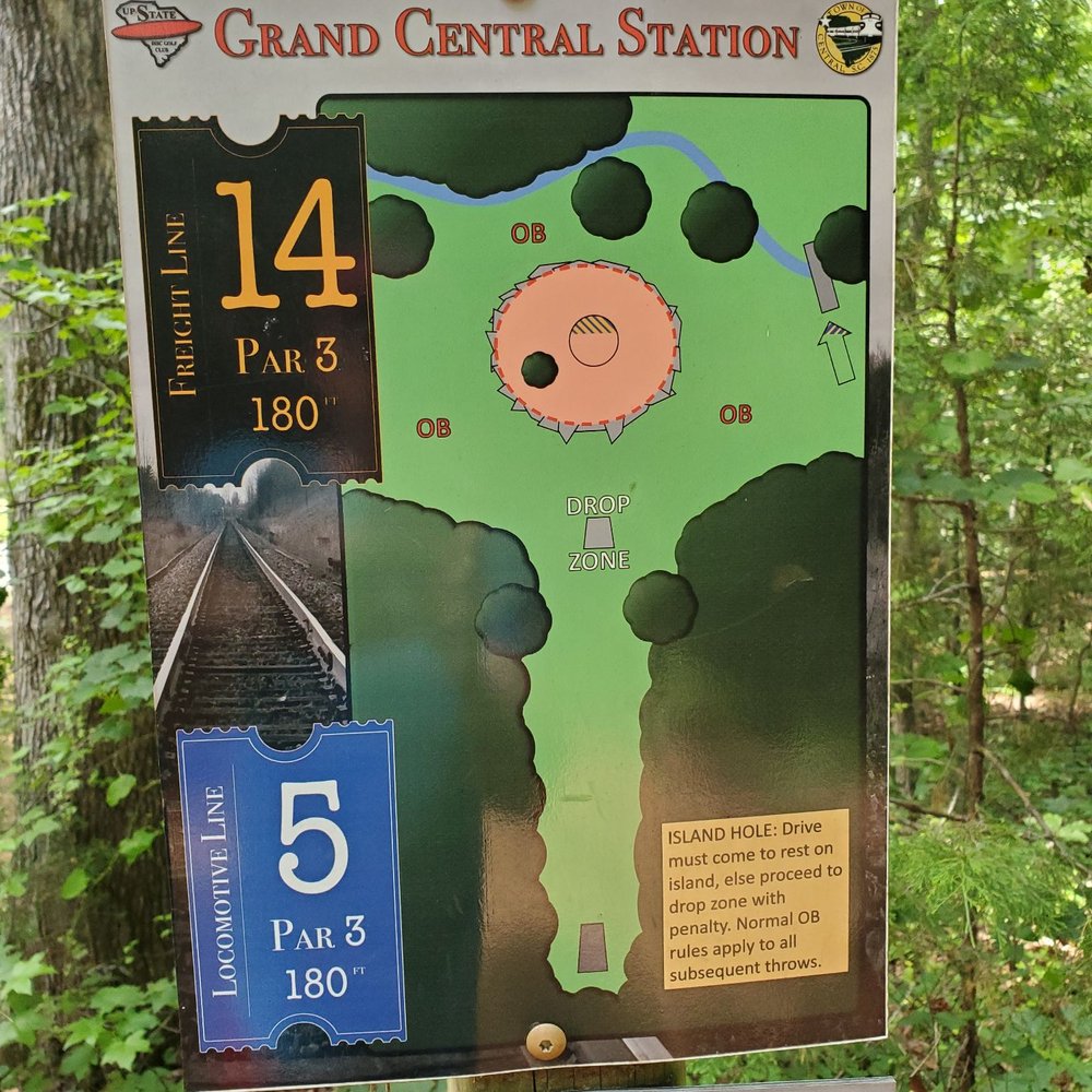 Grand Central Station Disc Golf Course - Disc Golf Near Me - Central, South Carolina Grand Central Station Disc Golf Course - Disc Golf Near Me - Central, South Carolina