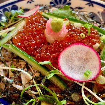 Kamonegi - Ikura oroshi soba. This helped cool me down since it was very warm that day. - Japanese Near Me - Seattle, Washington