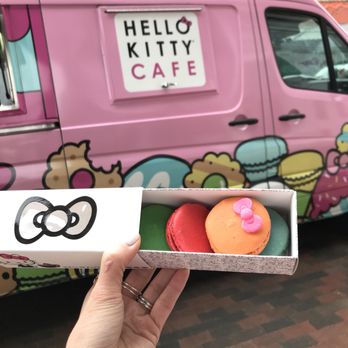 Hello Kitty Cafe Truck - Be ware the box can slide out of the sleeve and all your macarons would fall to the ground - Coffee & Tea Near Me - Oak Brook, Illinois Hello Kitty Cafe Truck - Be ware the box can slide out of the sleeve and all your macarons would fall to the ground - Coffee & Tea Near Me - Oak Brook, Illinois