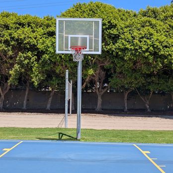 Edison Park - Basket on the east side of the court - Parks Near Me - Seal Beach, California
