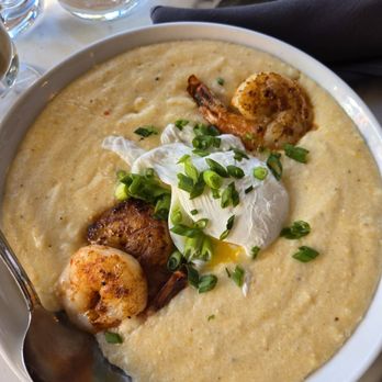 Jax White Mule Diner & Lounge - Grits with shrimp - American Near Me - Napa, California Jax White Mule Diner & Lounge - Grits with shrimp - American Near Me - Napa, California