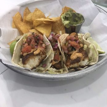 Catch Oyster Bar - Blackened fish tacos - Seafood Near Me - Patchogue, New York