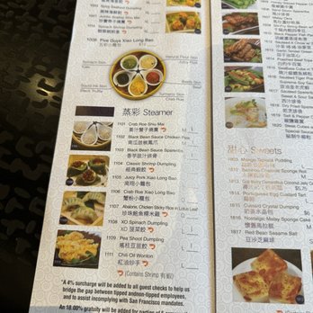 Dragon Beaux - Menu 10/28/24 - Dim Sum Near Me - San Francisco, California