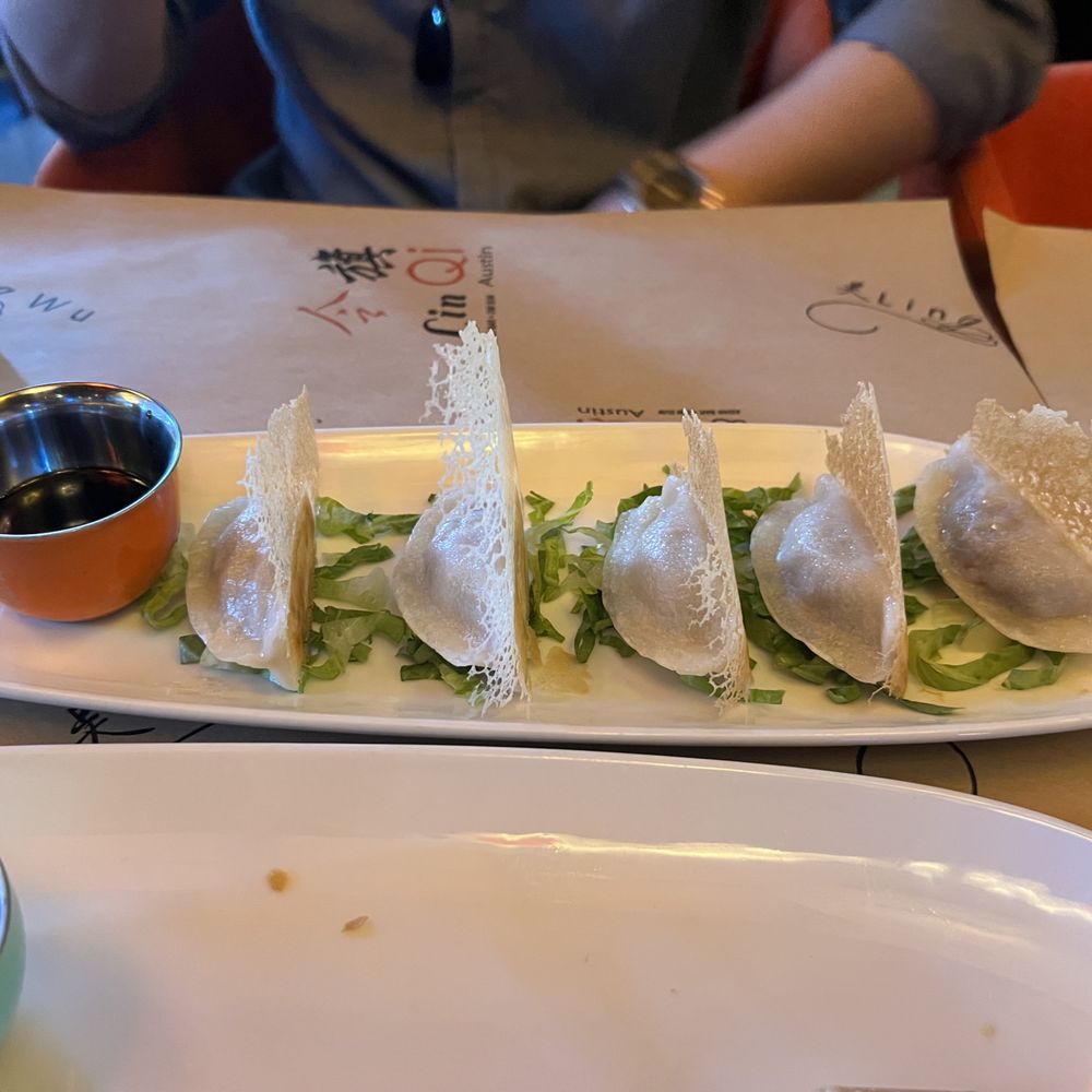 Qi Austin - Akaushi Beef Potstickers - Dim Sum Near Me - Austin, Texas Qi Austin - Akaushi Beef Potstickers - Dim Sum Near Me - Austin, Texas