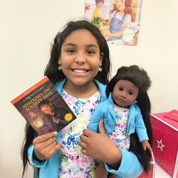 Aldine Branch Library - My daughter Jasmine won a book.